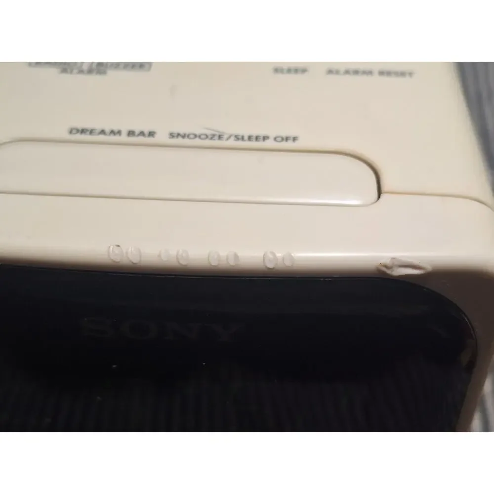 Sony Dream Machine ICF-C120 FM AM Digital Clock Radio Alarm Snooze Tested Works
